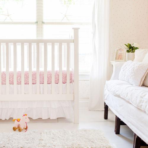 Crib Skirt White Ruffled Caden Lane Sale Compare Jack And Jill