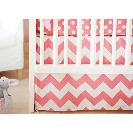 Crib Skirt Zig Zag Baby In Hot Pink Caden Lane Sale Compare