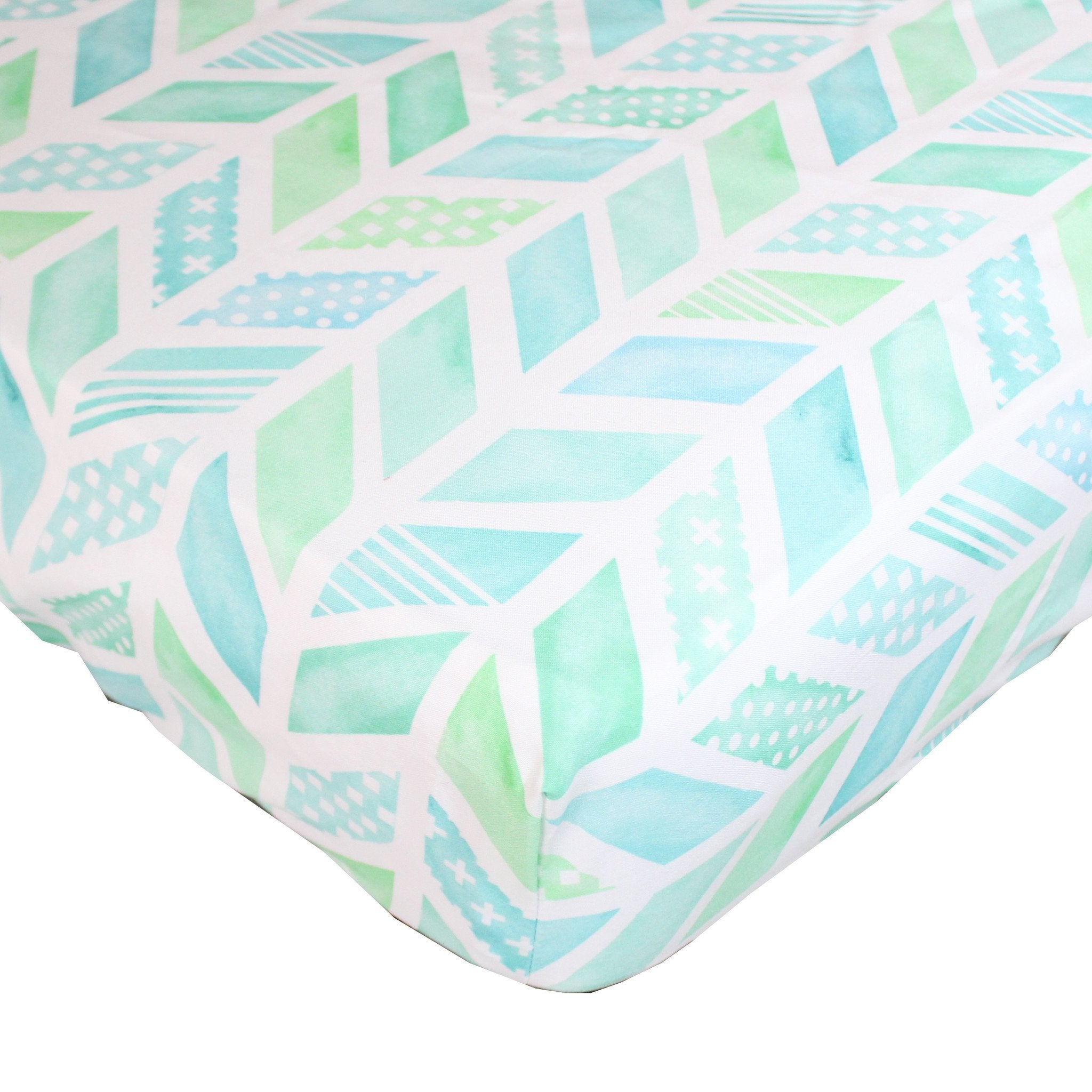 coral fitted crib sheet