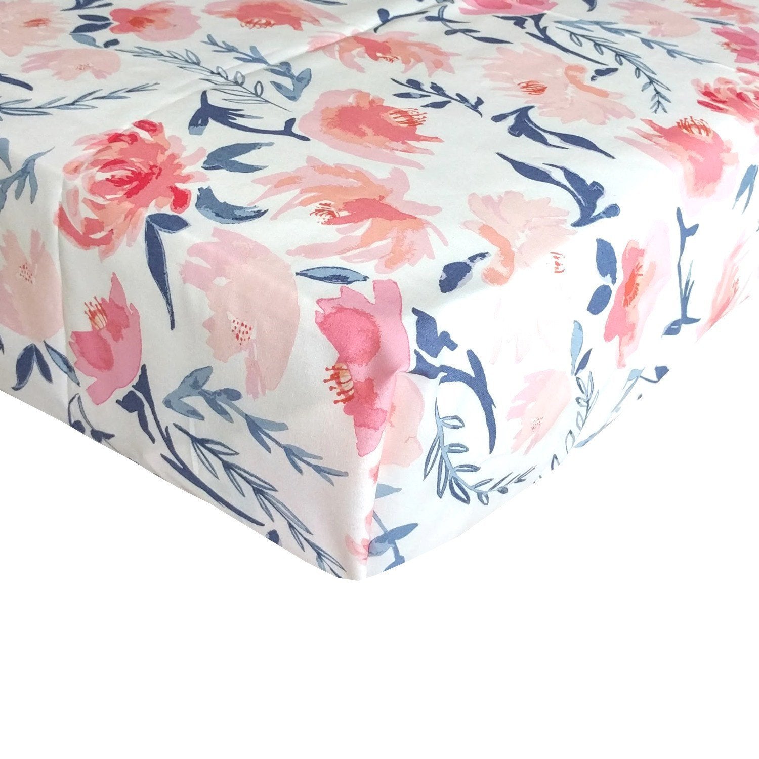 floral fitted crib sheet