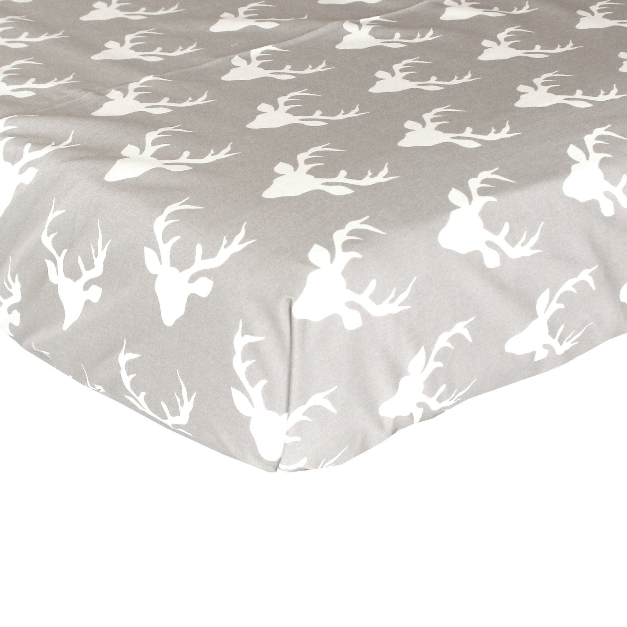 Fitted Crib Sheets Woodland Buck In Gray Jack And Jill Boutique