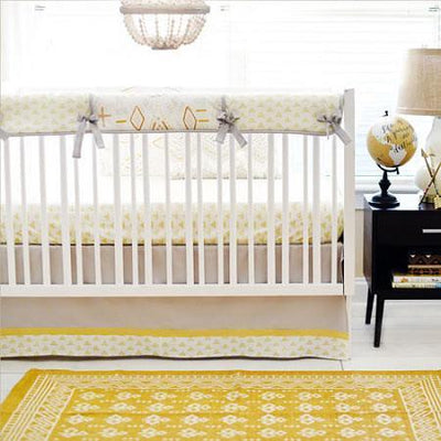 Gold Triangle Crib Sheet - Jack and Jill Boutique