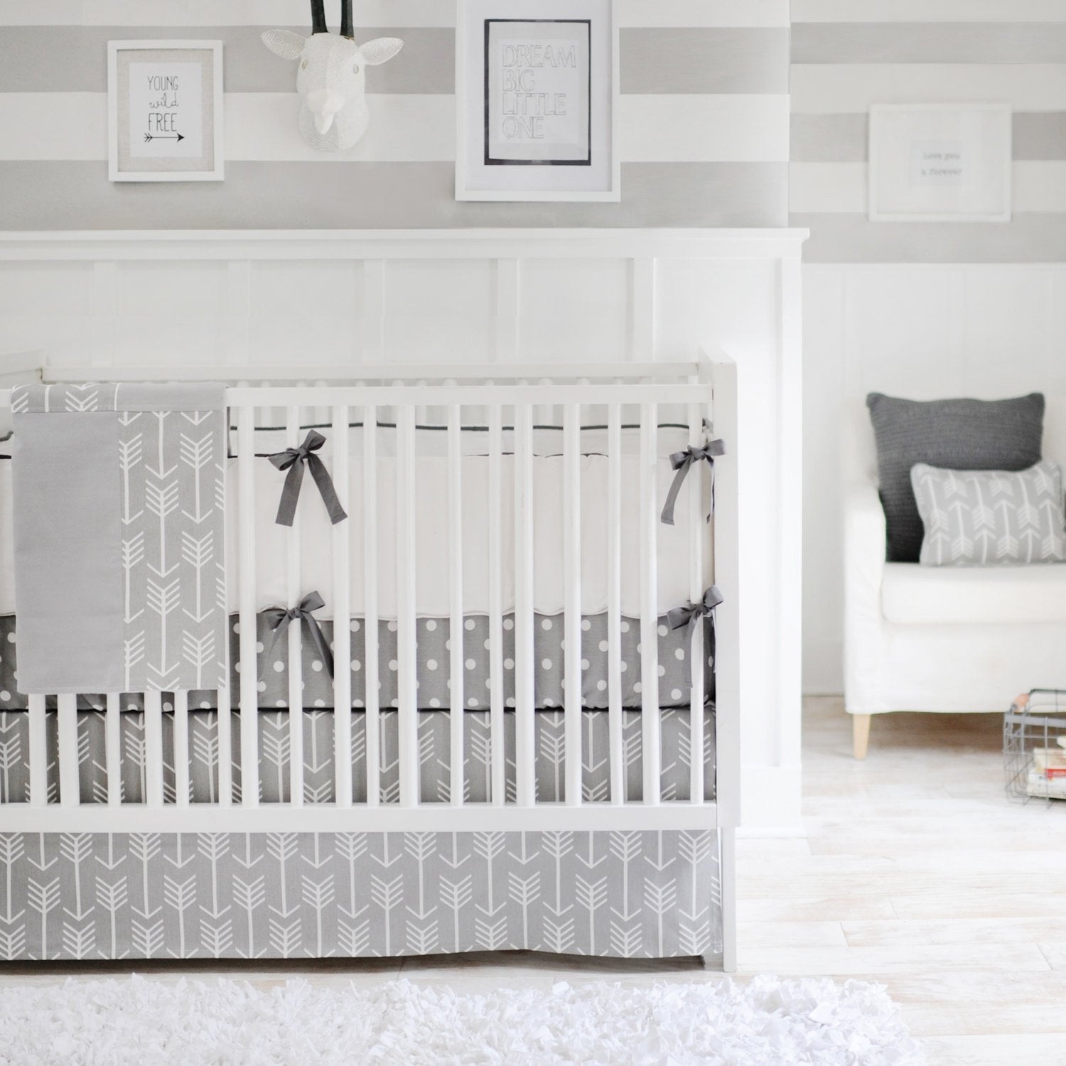 grey baby bedding set