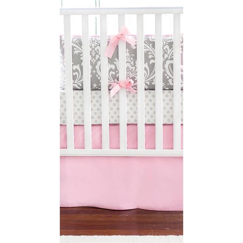 Gray Pink Damask Wisteria Baby Bedding Set Jack And Jill Boutique