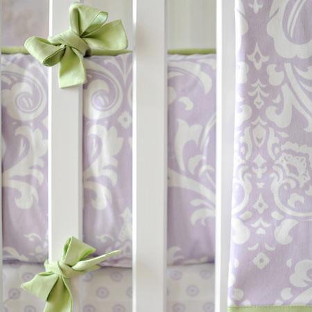 Green Lavender Bumper Lavender Gray Damask Wisteria In