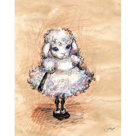 Holly The Lamb Canvas Wall Art Jack And Jill Boutique