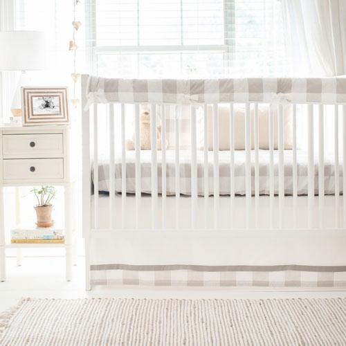 plaid crib bedding