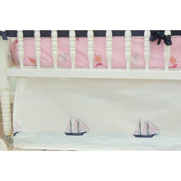 pink nautical crib bedding