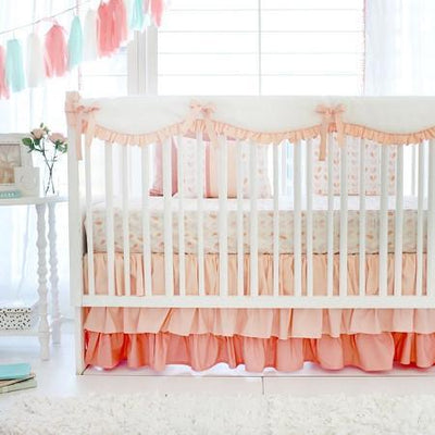 peach crib sheets