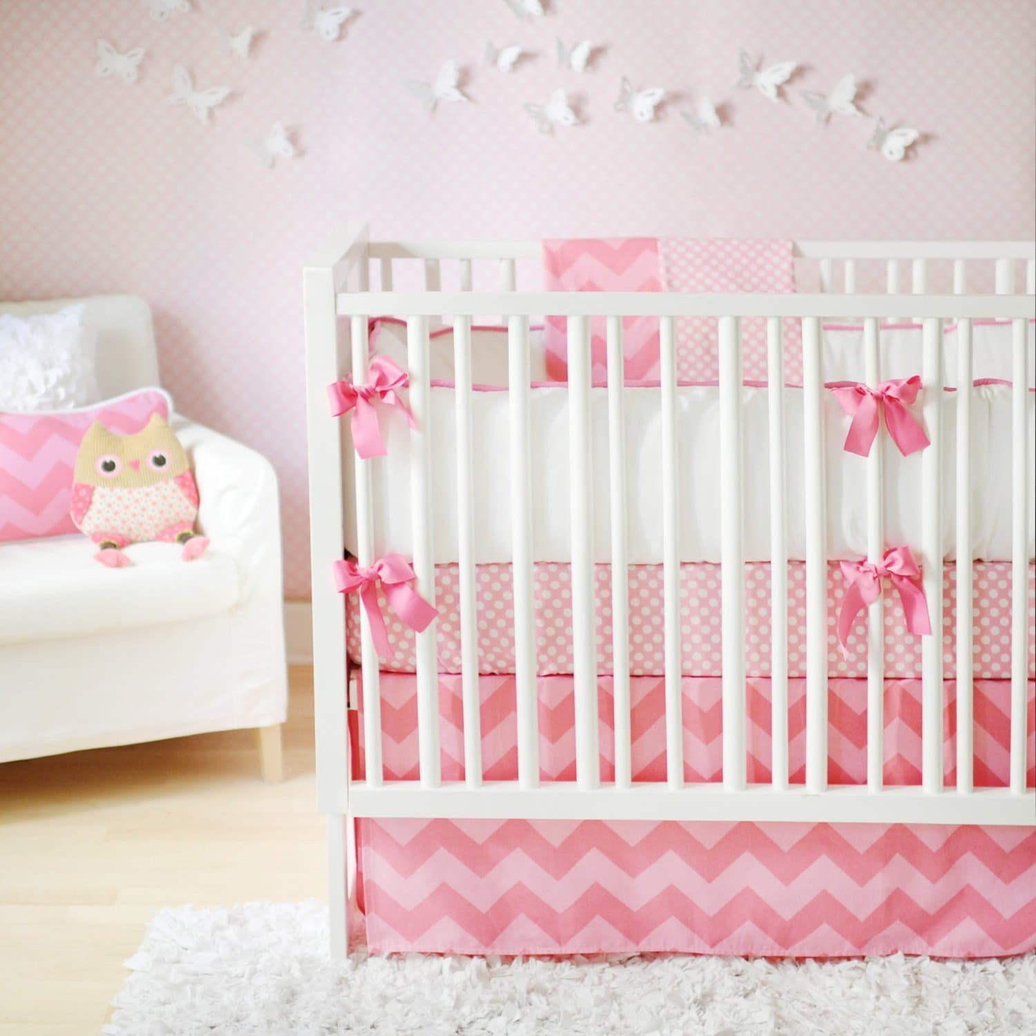 chevron crib bedding