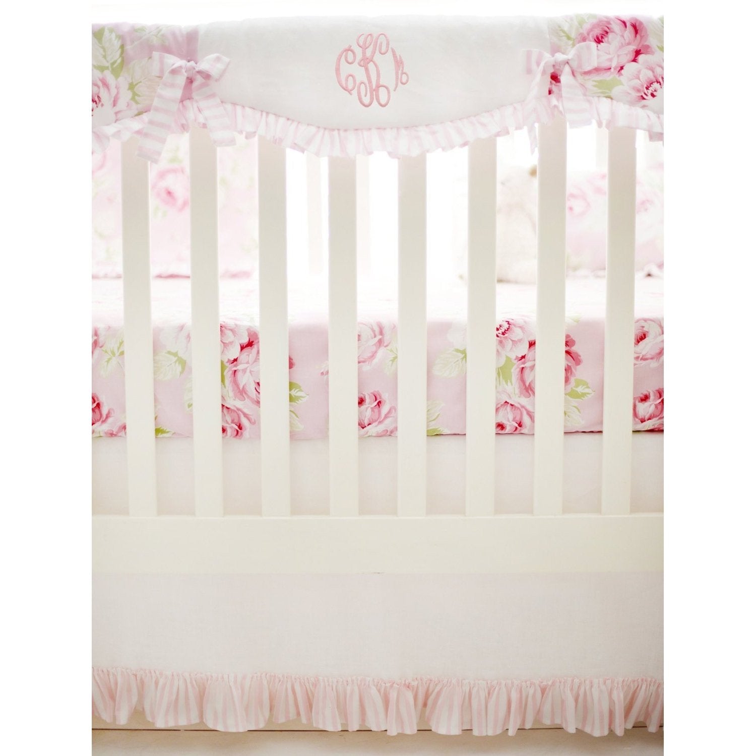 rose crib sheet