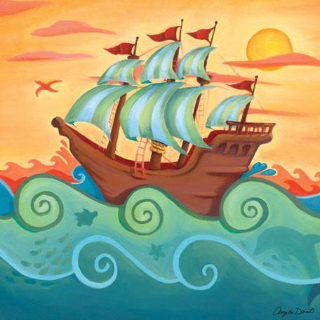 Pirate Ship | Canvas Wall Art - Jack and Jill Boutique