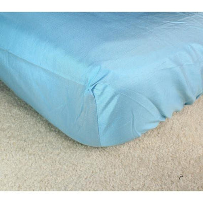 Royal Duke Natural Hypoallergenic Blue Fitted Crib Sheet 100