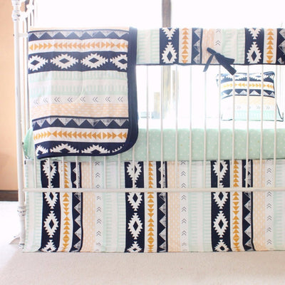 aztec crib bedding