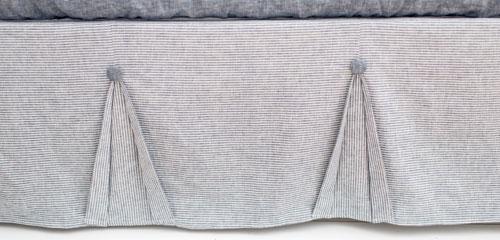 Navy Pleated Crib Skirt Jack And Jill Boutique