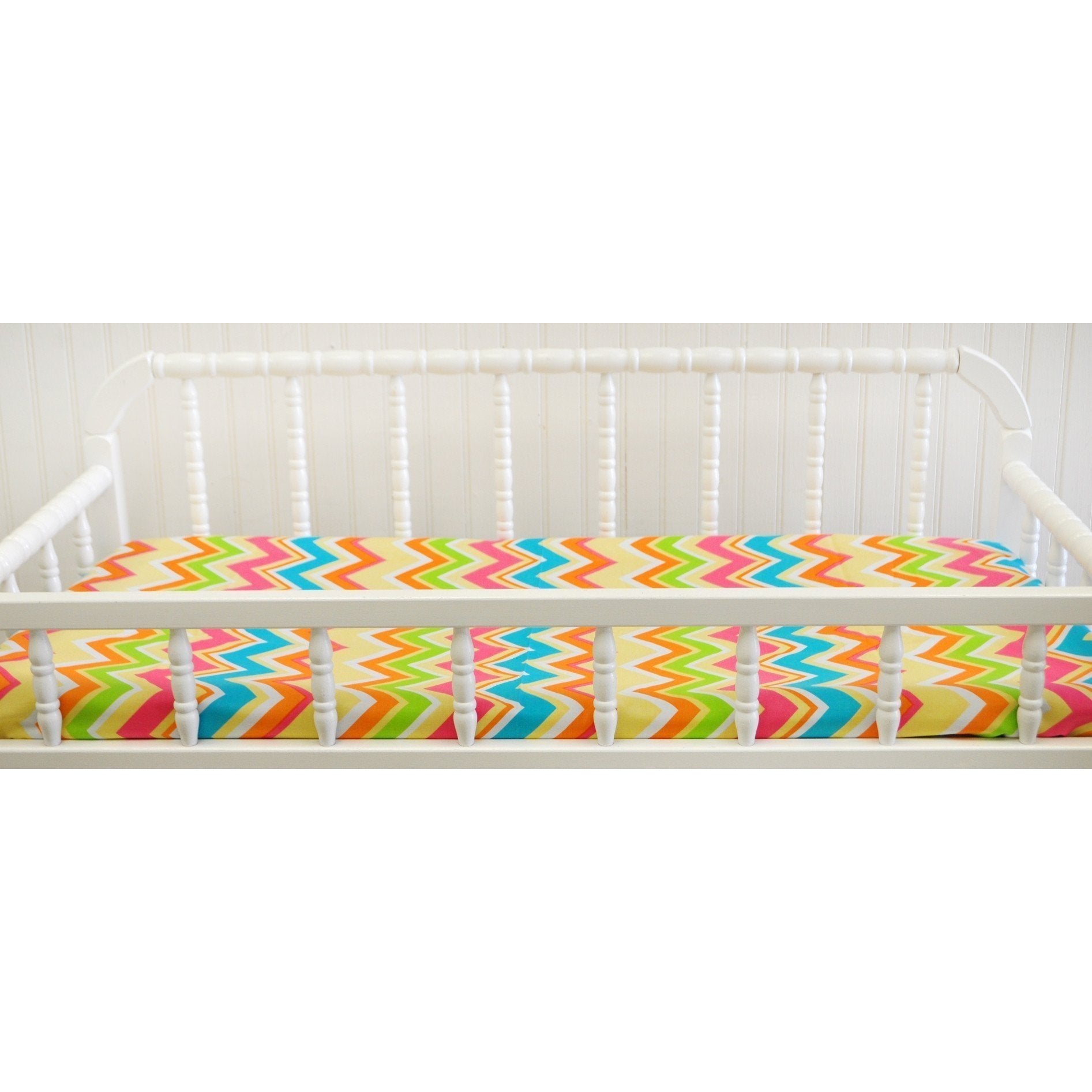 Yellow Pink Chevron Sunnyside Up Baby Bedding Set Jack And