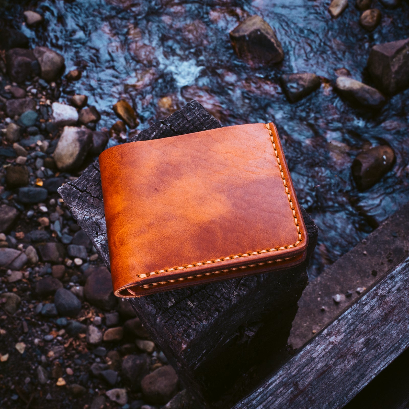 full-grain leather wallet