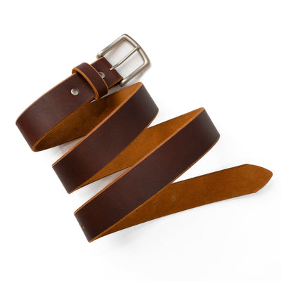 Leather Tan Solid Belt - Quadren