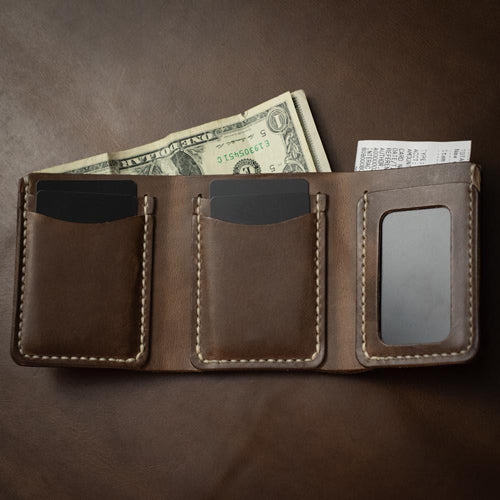 Trifold Wallet - Natural