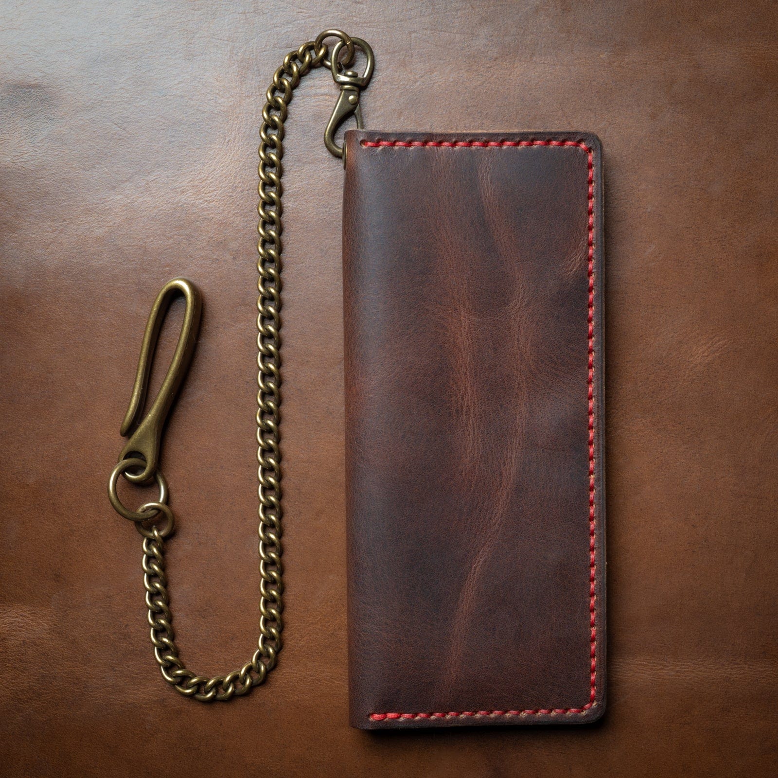 Leather Long Wallet - Heritage Brown