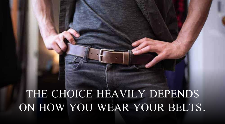 Black Duel Tone Leather Belt | Plus Size Belts | John Pride