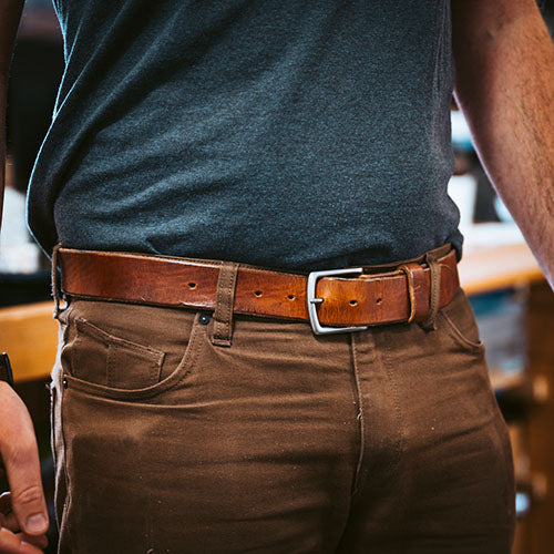 Ultimate Titanium Leather Belt Set, Work Belt