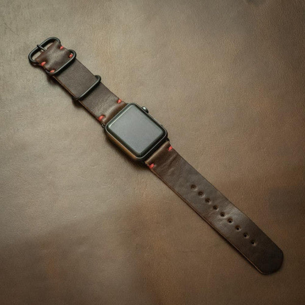 heritage brown Apple watch band