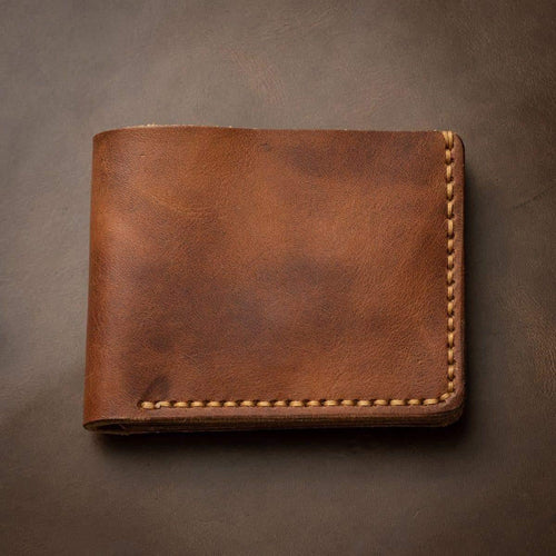 English Tan Traditional Leather Wallet