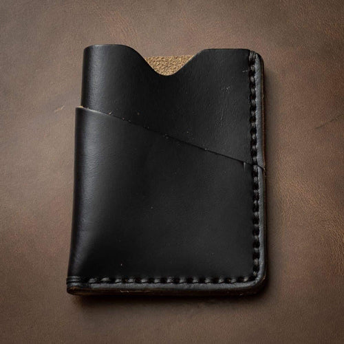 Leather Card Holder - Black