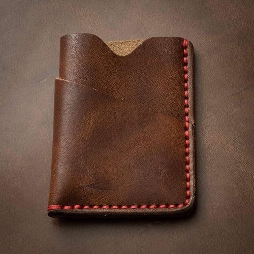 Leather Card Holder - Heritage Brown
