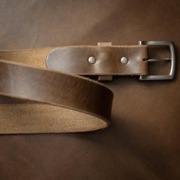 natural leather belt