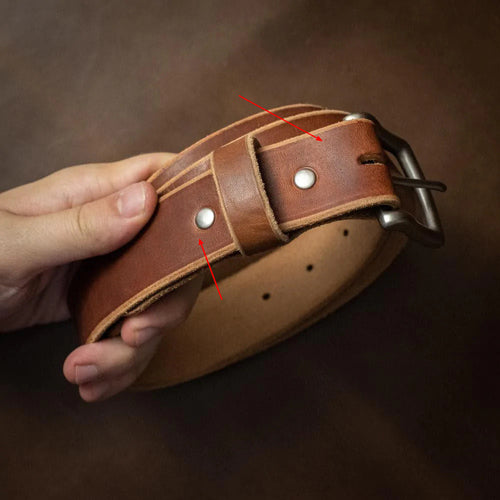 Natural Leather Belt - Popov Leather