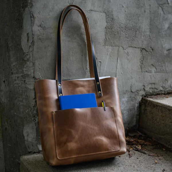 leather tote bag