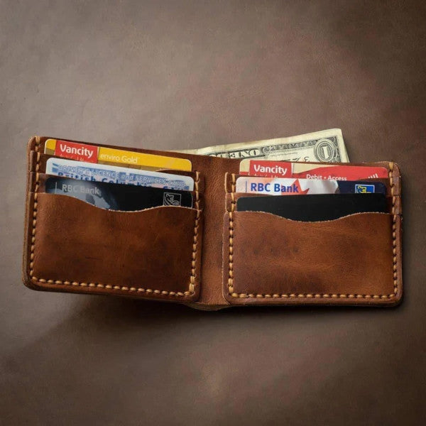 traditional leather wallet