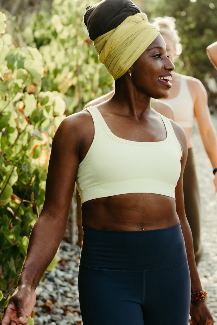 Royal Ribbed Sports Bra