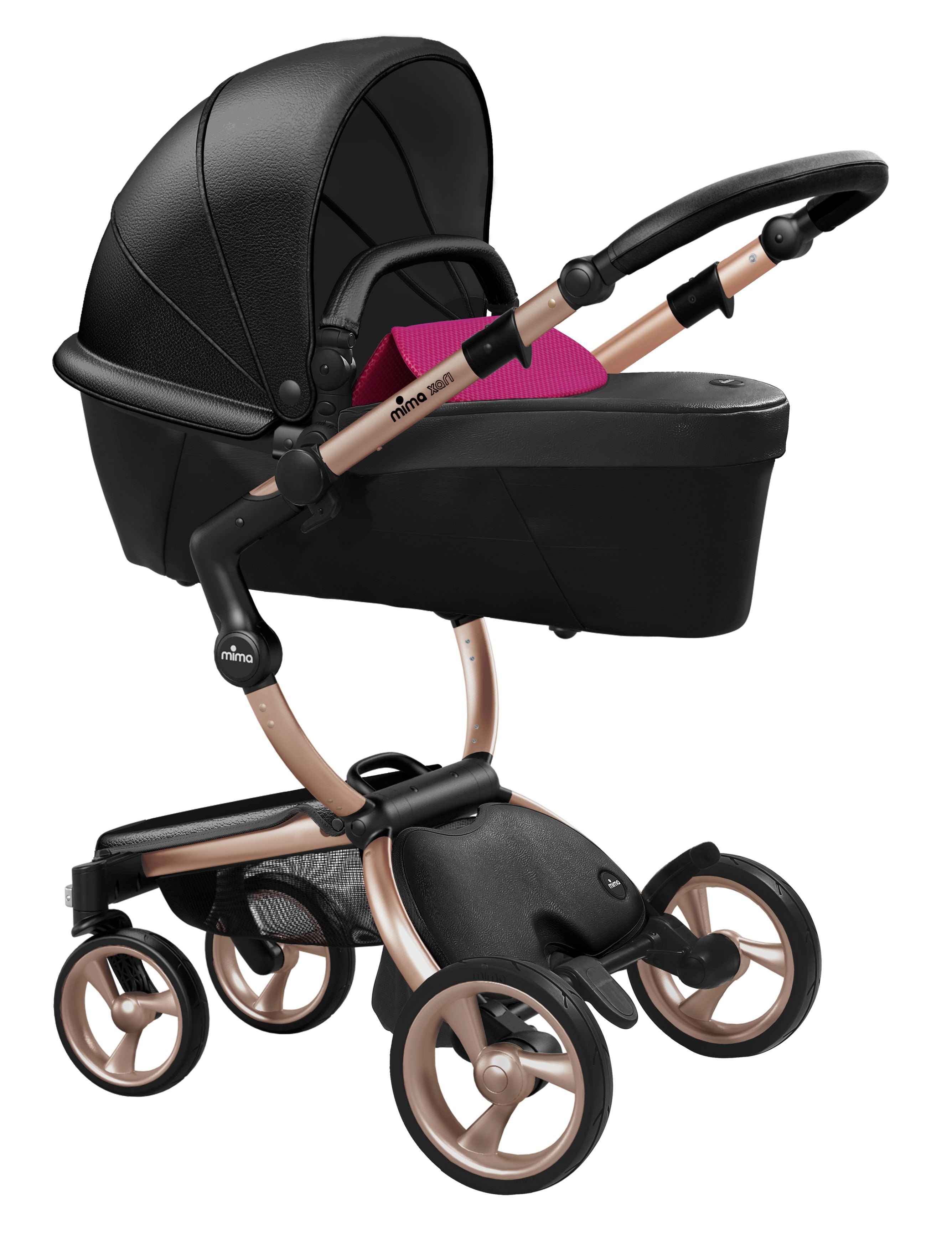 rose gold chassis pram