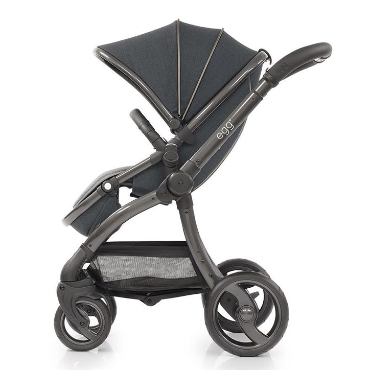 light grey egg pram