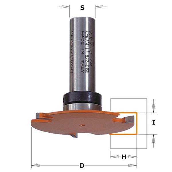 CMT 822.016.11B Slot Cutter with 2-1/8-Inch Diameter with 1/2-Inch Shank