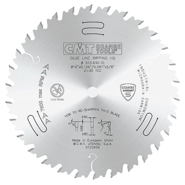 CMT 203.630.10 203.6 Heavy Duty Glue Line Ripping Blade 10