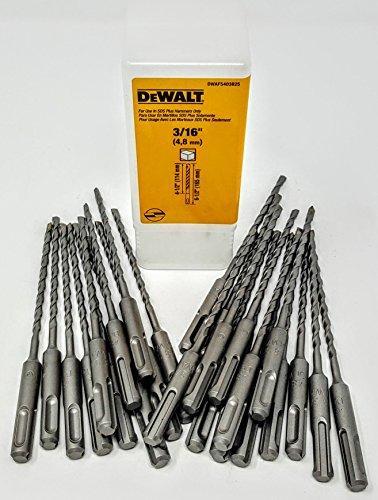 DeWALT 25 Pack -DW5403B25 3/16 X 6-1/2 SDS + 2 Cutter Hammer Drill Bit