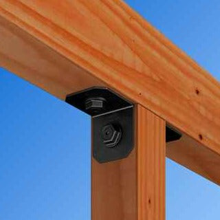 Simpson Strong Tie APHH46R Outdoor Accents Zmax , Black Heavy Joist Hanger for 4x6 Rough