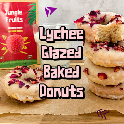 lychee baked donuts