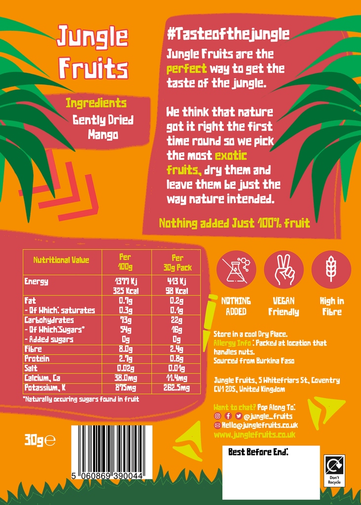 dried mango calories