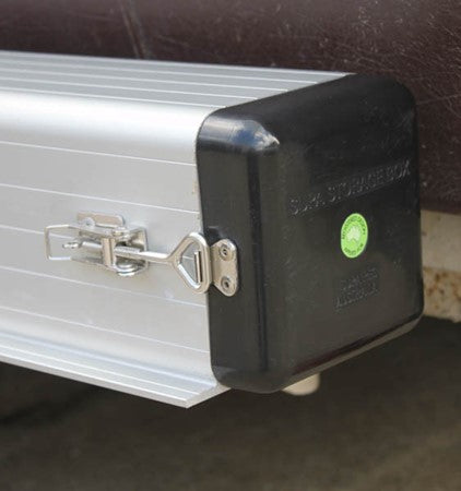 Adding a small padlock gives you the option of creating a lockable access door for your pole carrier