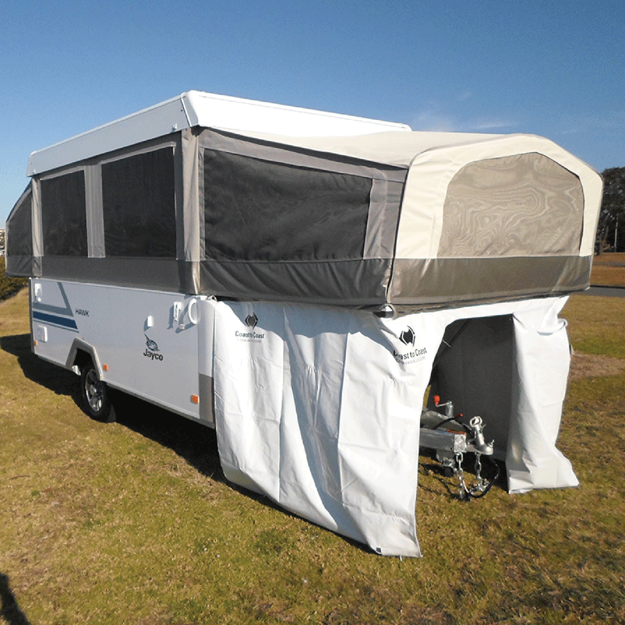 Bed End Storage Room Garage for Jayco Camper Trailer (Outback Models