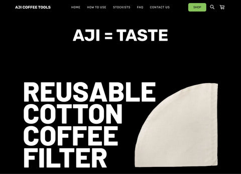 Aji Coffee tools Aji Coffee Cotton Filter Reusable Barista Conical 