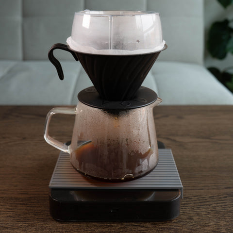 Hario V60 Drip Assist - Water dispersion tool for pour over coffee - low agitation pour - brewing coffee pour overs Basic Barista Australia Melbourne