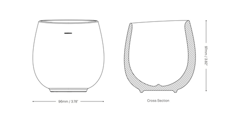 Ni Wares Coffee Cup Diagram Cross Section - How it works Ni Wares Basic Barista Coffee Gear Ceramic coffee cup specs
