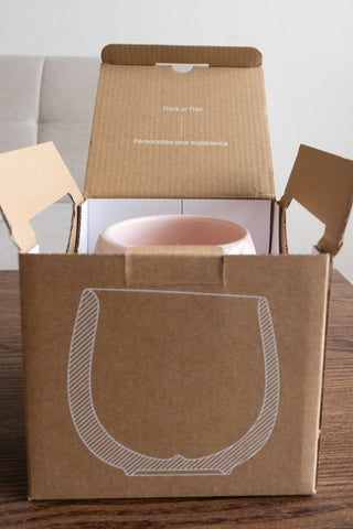 Ni Wares Bouba competition coffee cup _ Specialty coffee pink coffee cup Unboxing - packaging