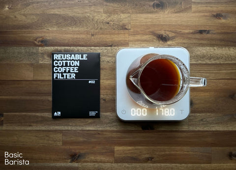 Aji Filter Reusable Cotton Coffee Filter 01 02 size Basic Barista Australia Melbourne serve your coffee